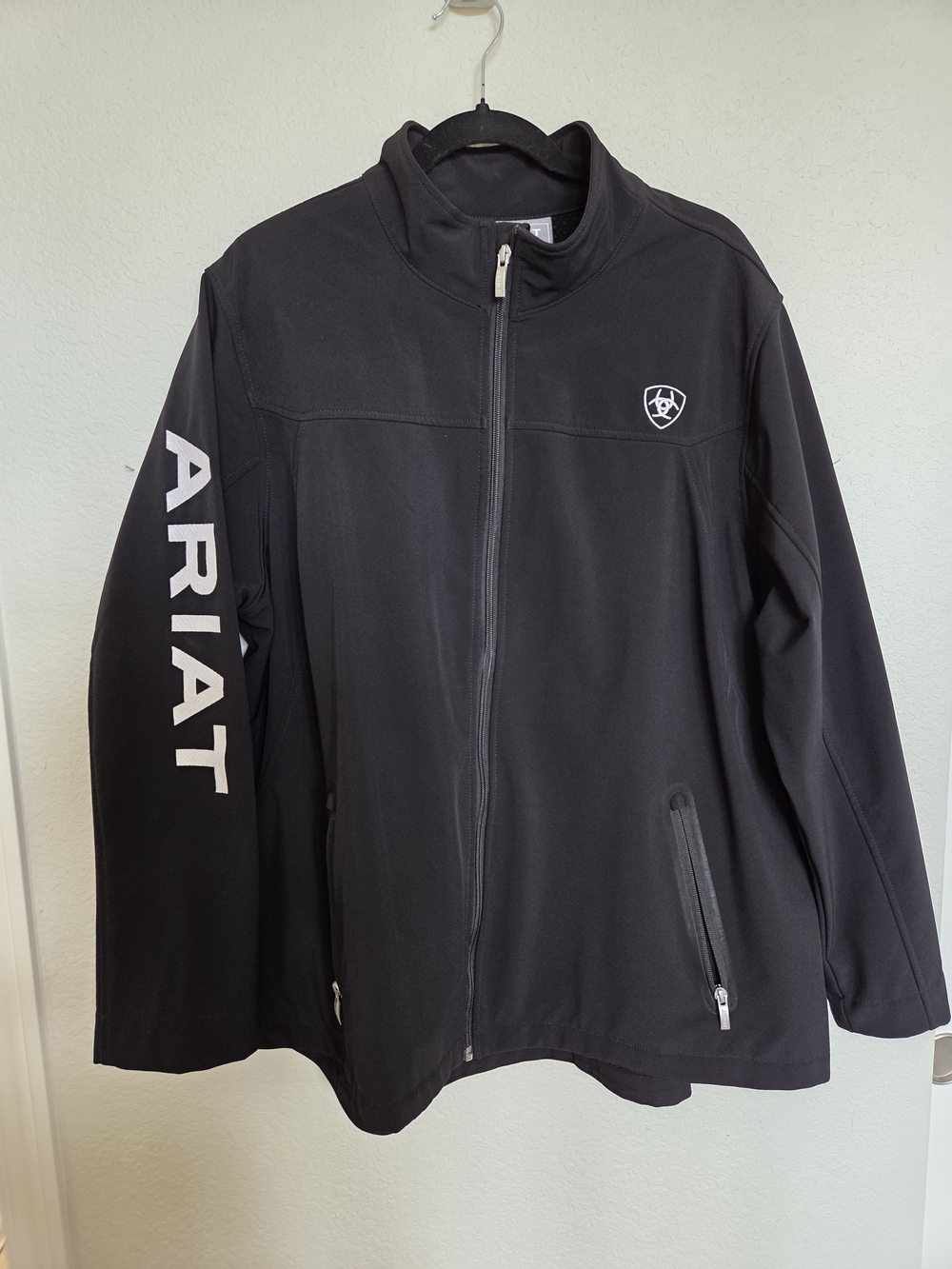 Ariat Black Full-Zip Utility Jacket with White Logos